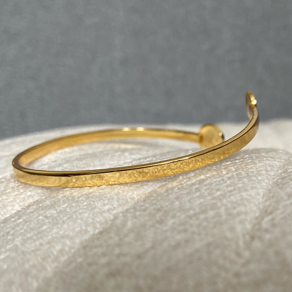 Gorjana Monogram Disc Cuff in "S" - Picture 5 of 7